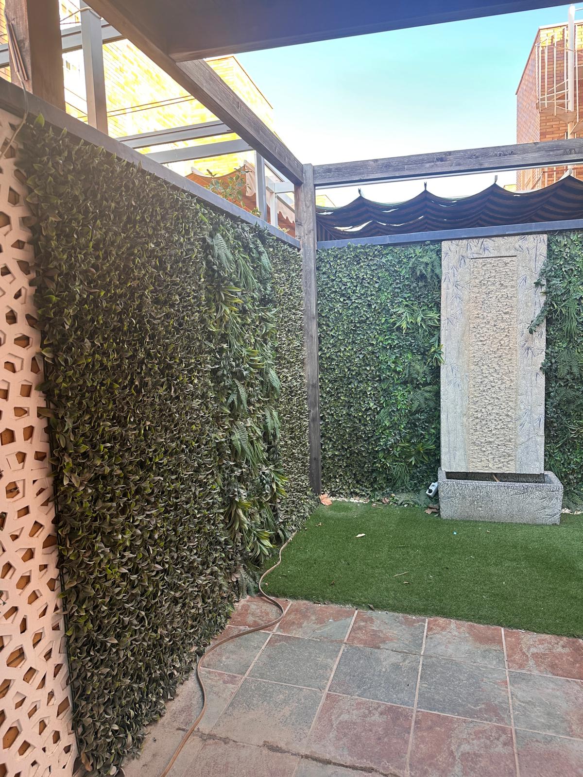 Terraza de Vivienda adosada antes de la intervención